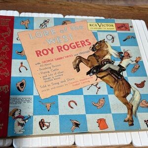 Roy Rogers Western Adventure Kids Toy Book and two album set (Very Rare)